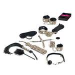 Tease & Please - Juego de sumisión con accesorios BDSM-Leopardo Beige