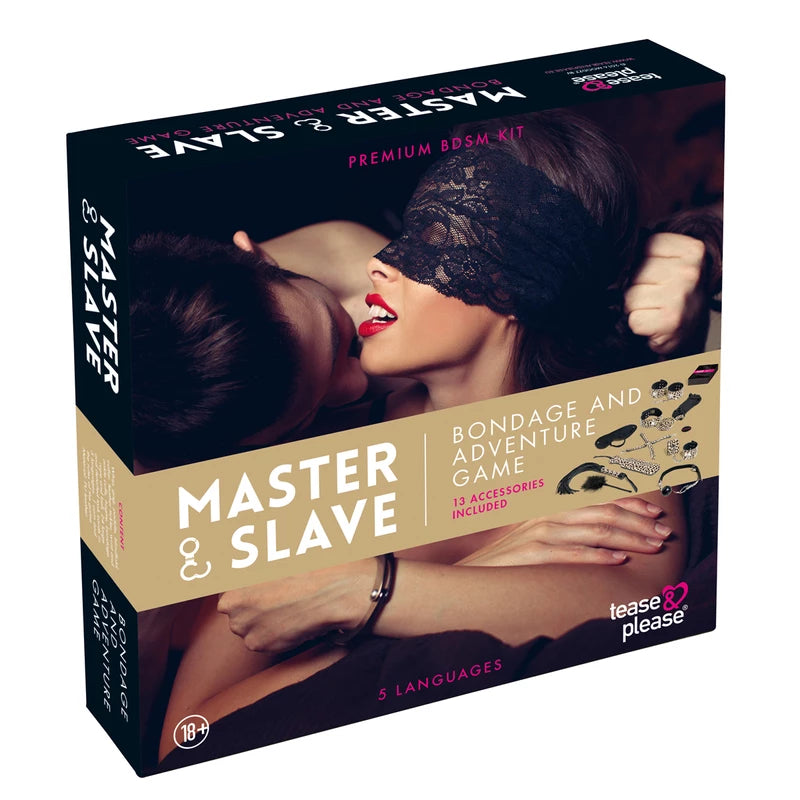 Tease & Please - Juego de sumisión con accesorios BDSM-Leopardo Beige