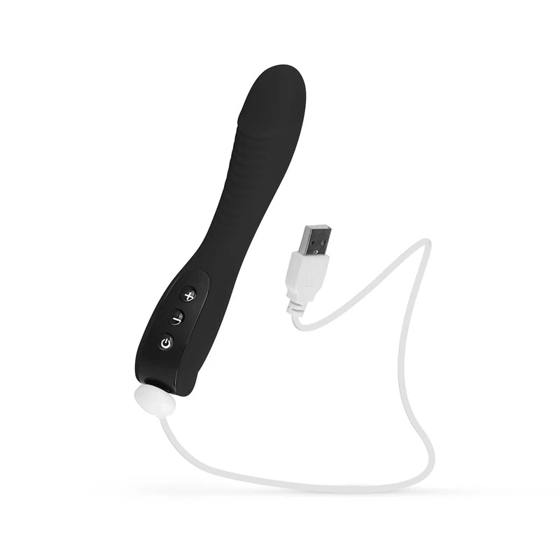 EasyToys - Vibro punto G acanalado-Negro