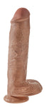 Pipedream-Dildo realista con testículos de 29 cm - Marrón