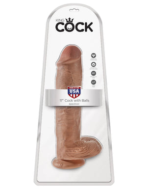 Pipedream-Dildo realista con testículos de 29 cm - Marrón
