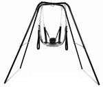 XR Brands - Columpio sexual extremo con soporte para la cabeza-Negro