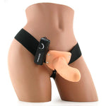 Pipedream-Correa hueca-Beige / Negro