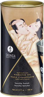 Shunga-Aceite de masaje afrodisíaco para calentar-Vainilla fetiche-100ml