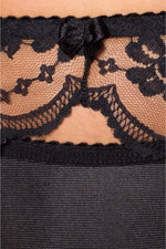 Conjunto de sujetador de 3 piezas Gush - Negro