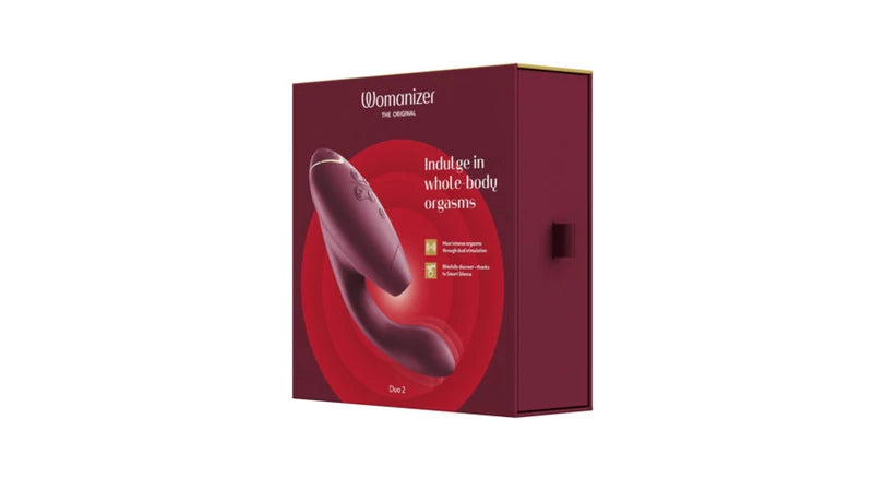 Womanizer DUO 2 - Estimulador de clítoris con aire pulsado-Rojo