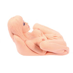 Kokos-Masturbador realista con 3 aberturas" Hera 3 " - Beige