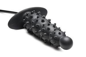 Tapón Anal Inflable Acanalado-Negro