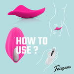 Teteras-Mini vibrador de bragas con control remoto - Rosa