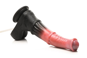 XR Brands - Consolador Eyaculador de silicona Centaur Explosion-Negro / Rojo