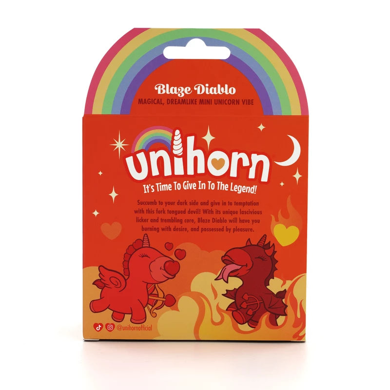 Unihorn-Vibrador Blaze Diablo-Rojo