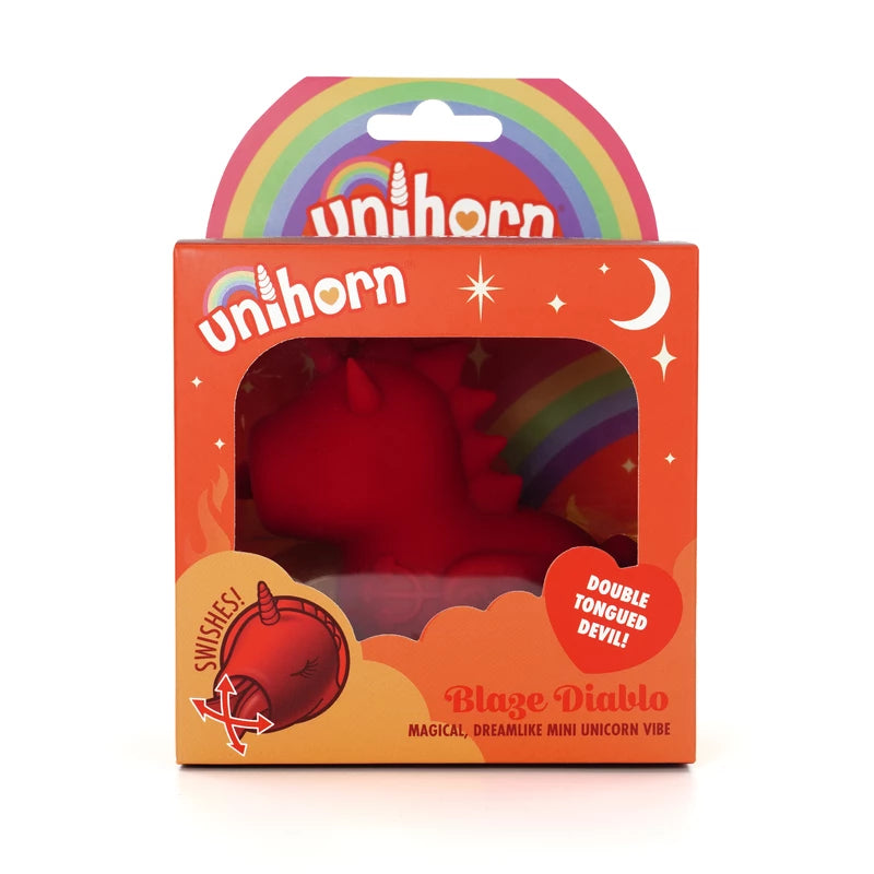Unihorn-Vibrador Blaze Diablo-Rojo