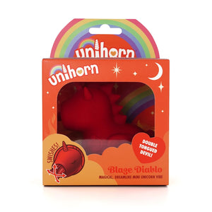 Unihorn-Vibrador Blaze Diablo-Rojo